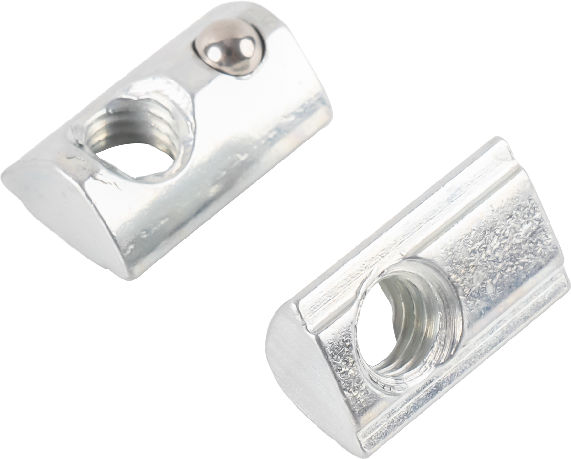 Carbon steel nut with spring ball slot 10